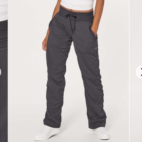 lululemon athletica Pants - Lululemon Dance Studio Pant III in Dark Carbon gray stripe size 4 Reg W5AERR